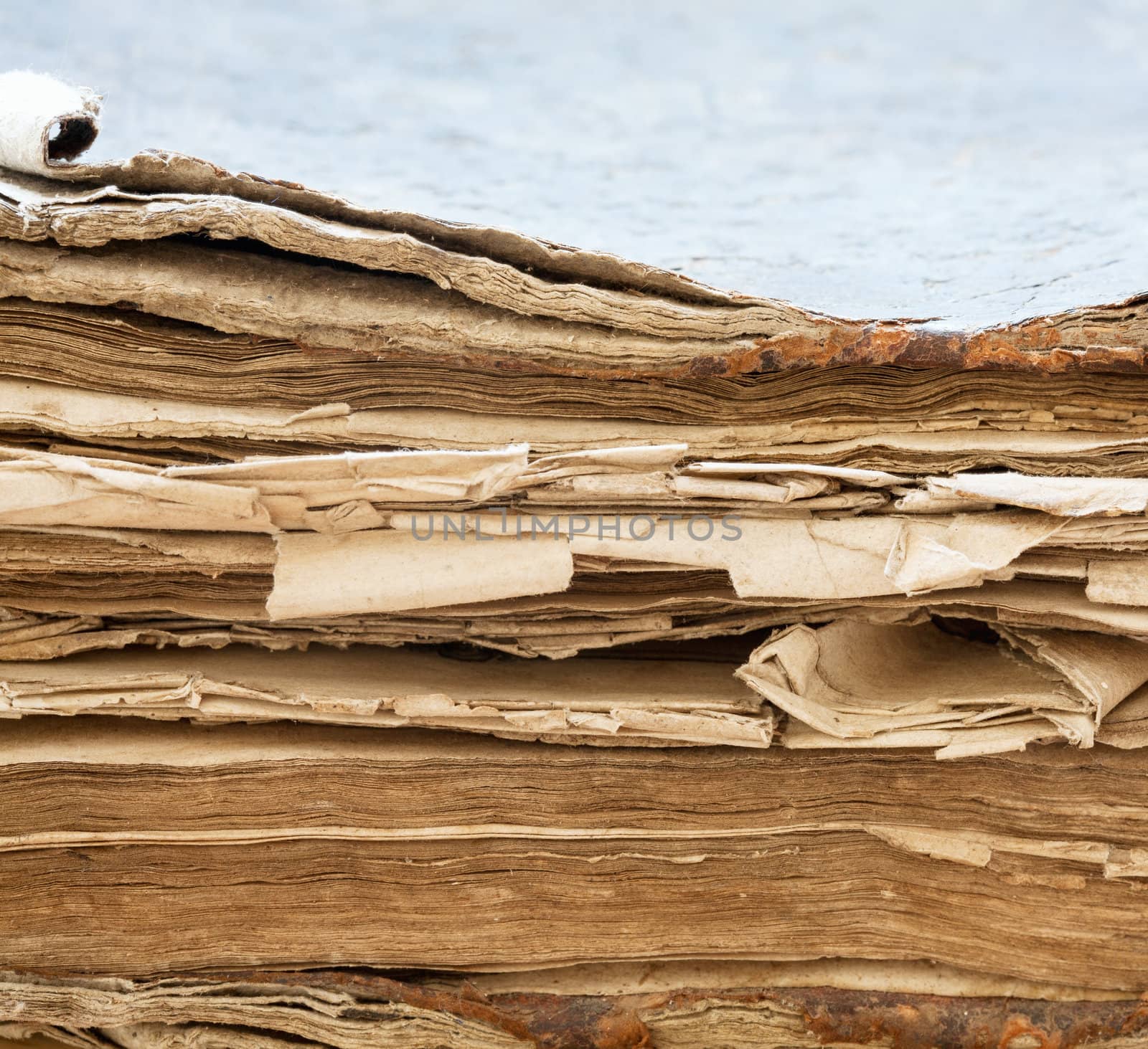 Ancient book close-up. Selective focus by sfinks