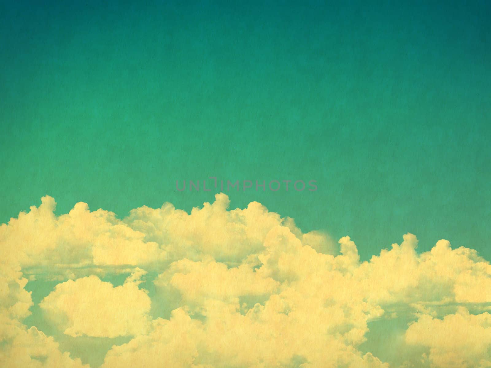 retro image of cloudy sky