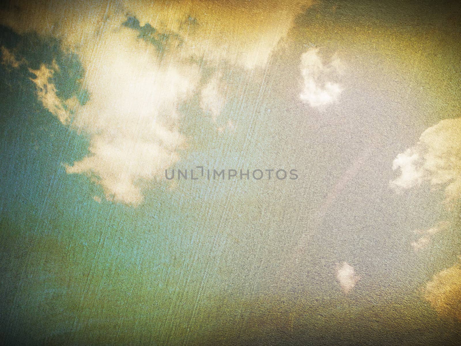 retro image of cloudy sky