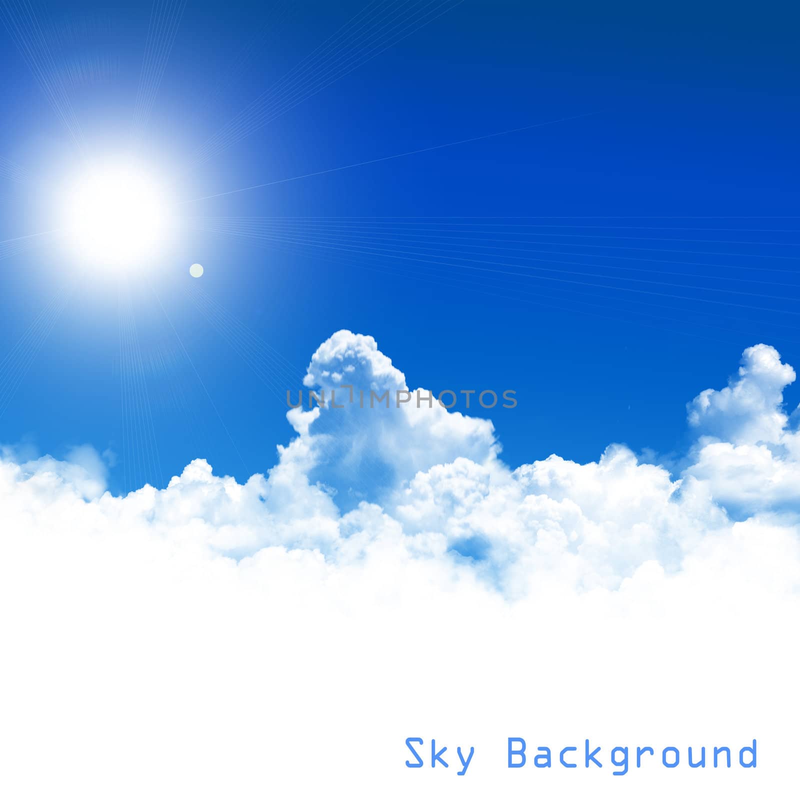 blue sky background