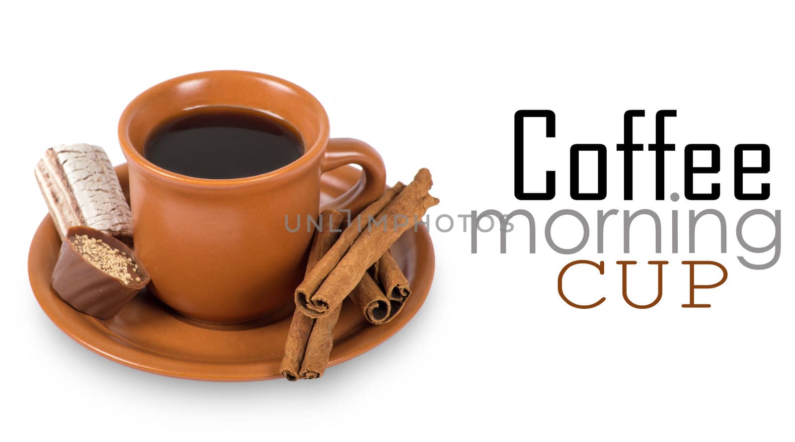 Coffee on white