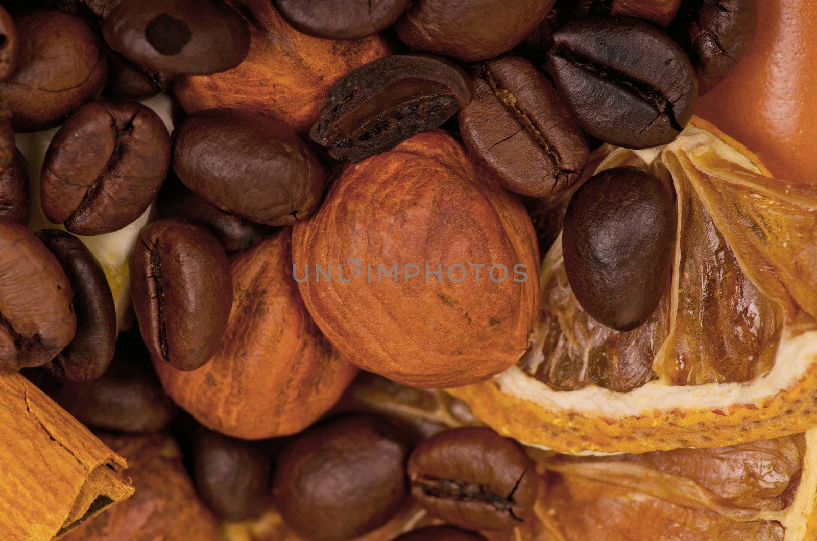 coffee beans and nuts