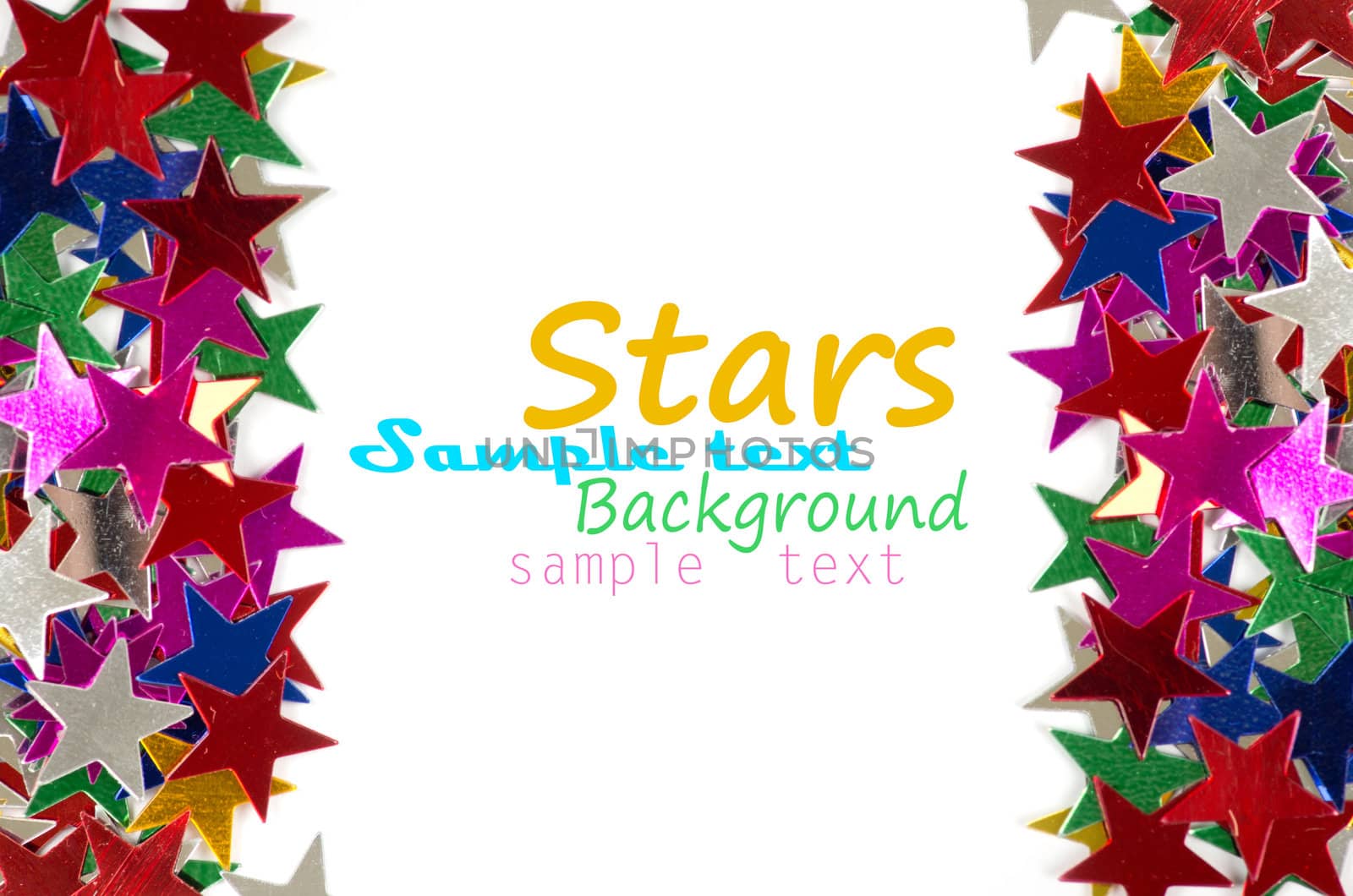 Colored stars background for your text on photo, and other.
