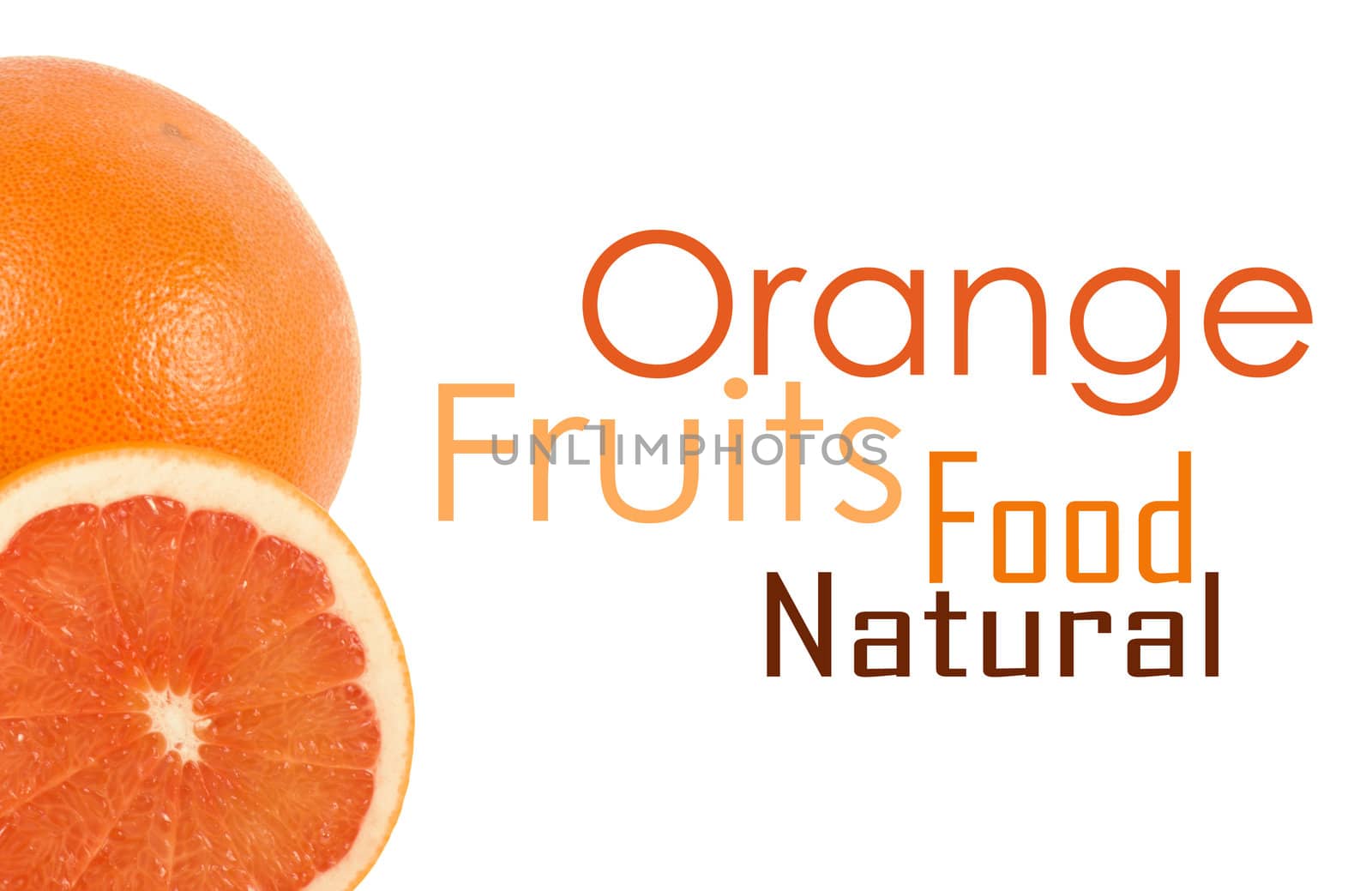 One and half oranges