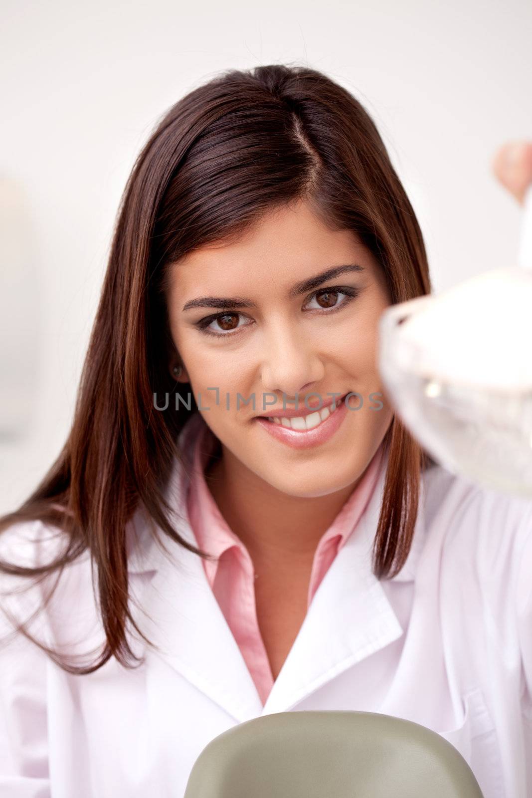 Attractive Young Dentist by leaf