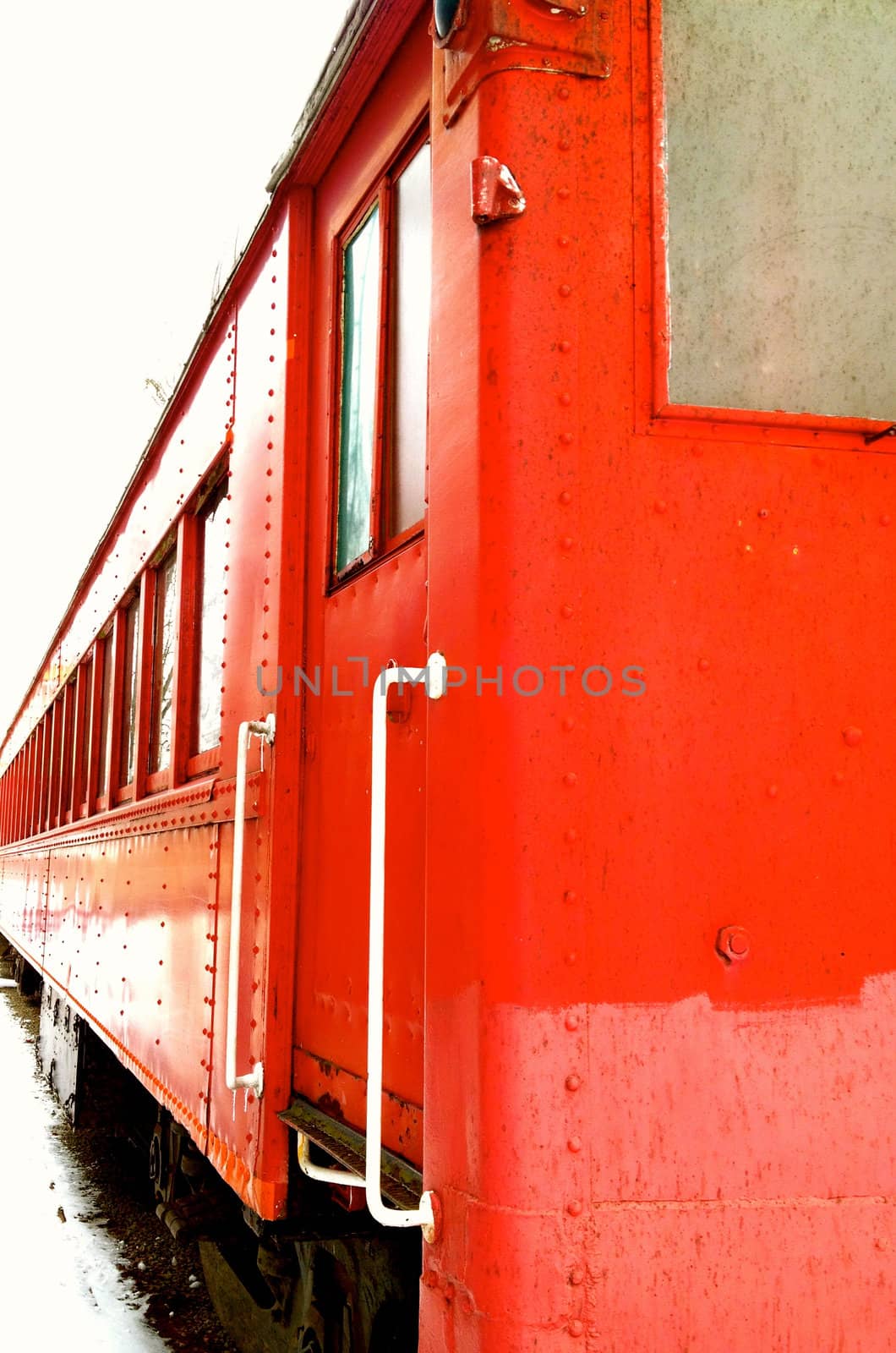 Red train car by RefocusPhoto