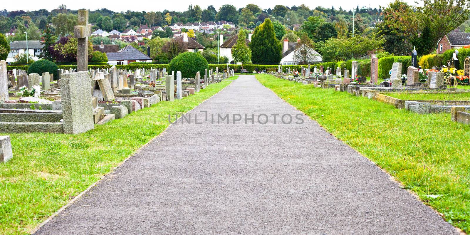 Cemetery path by trgowanlock