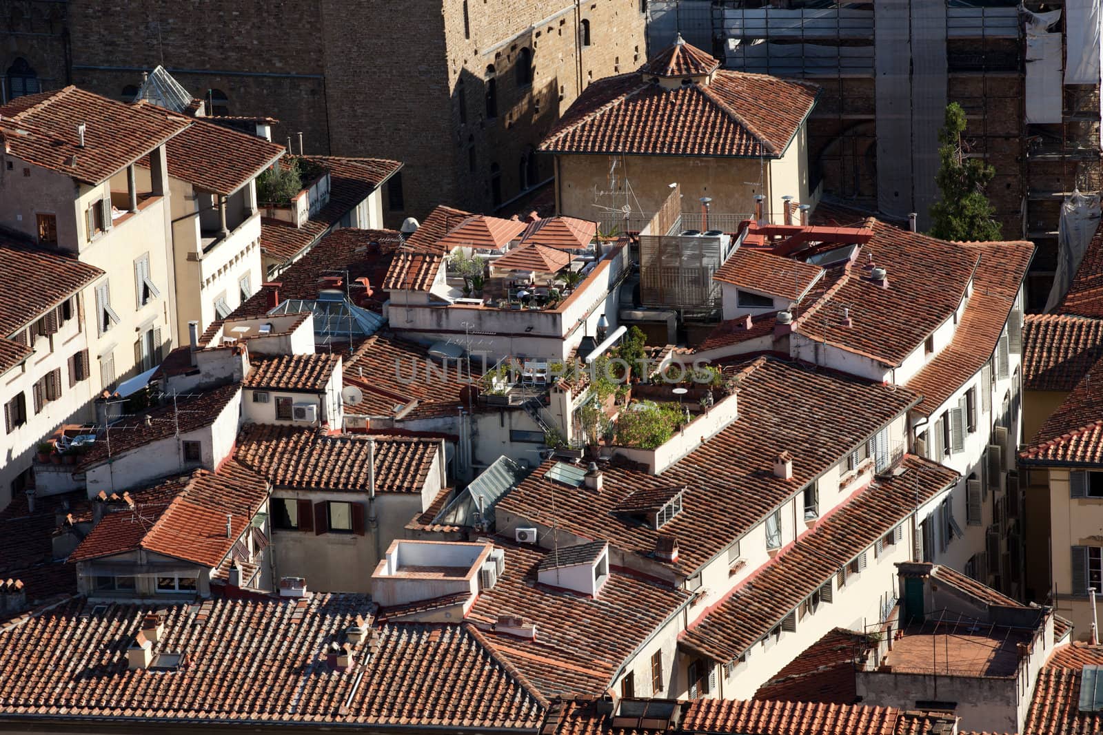 The view on Florence  from the dome Duomo