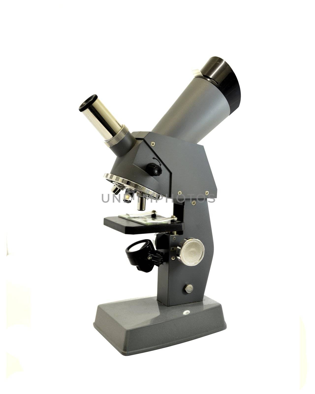 Microscope isolated on white