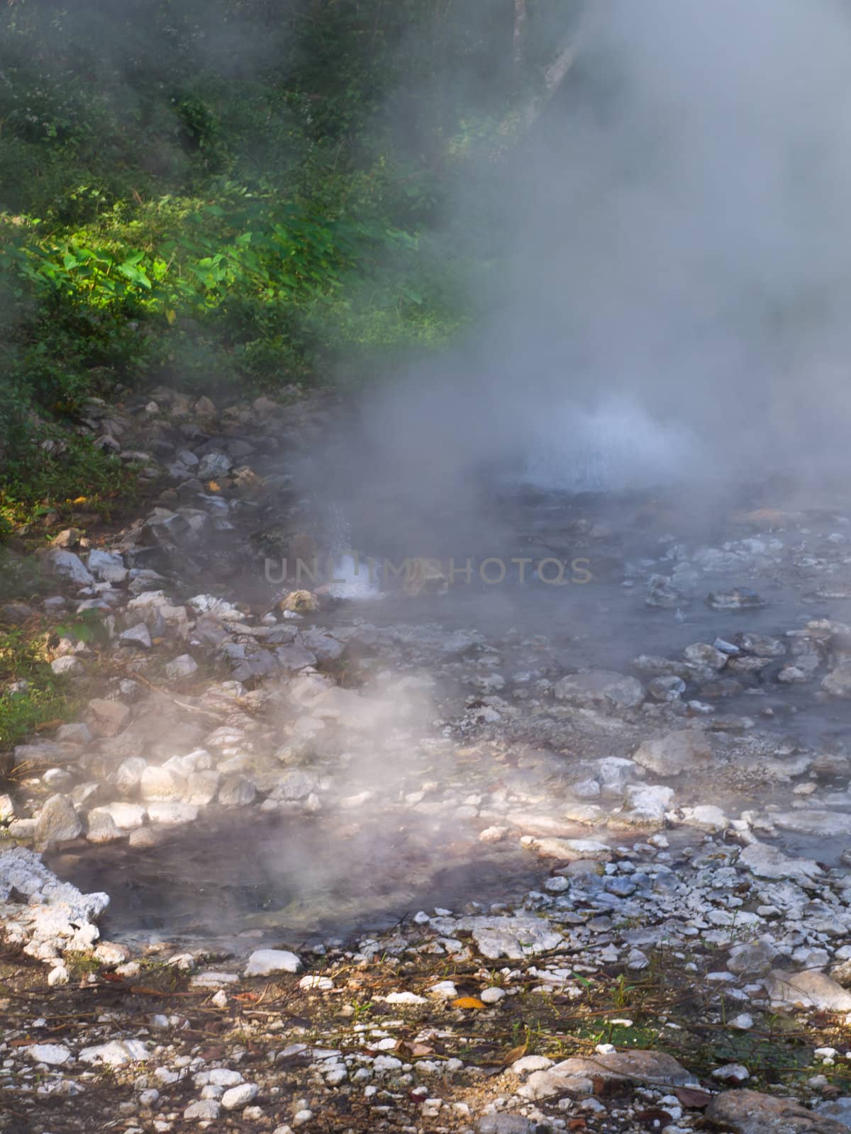 Geyser hot spring in Huai Nam Dang National Park in Chiang Mai, by gururugu
