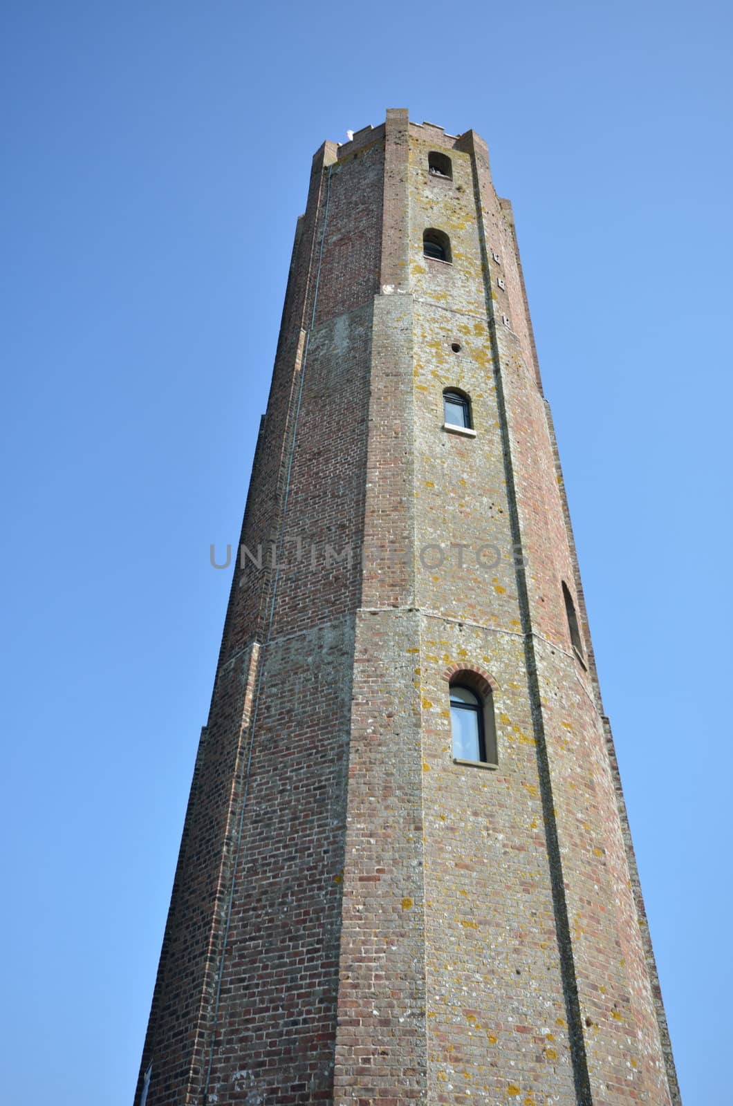 Tall tower stretching to sky