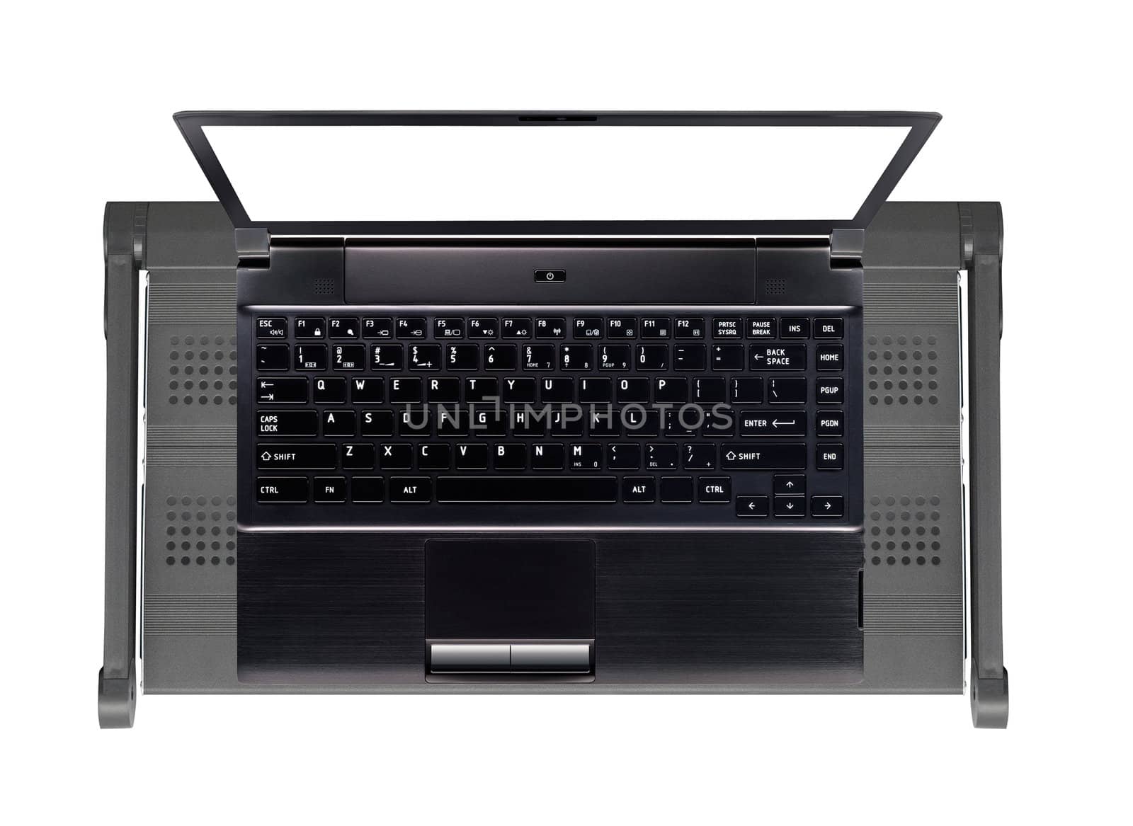 Modern and stylish laptop on stand
