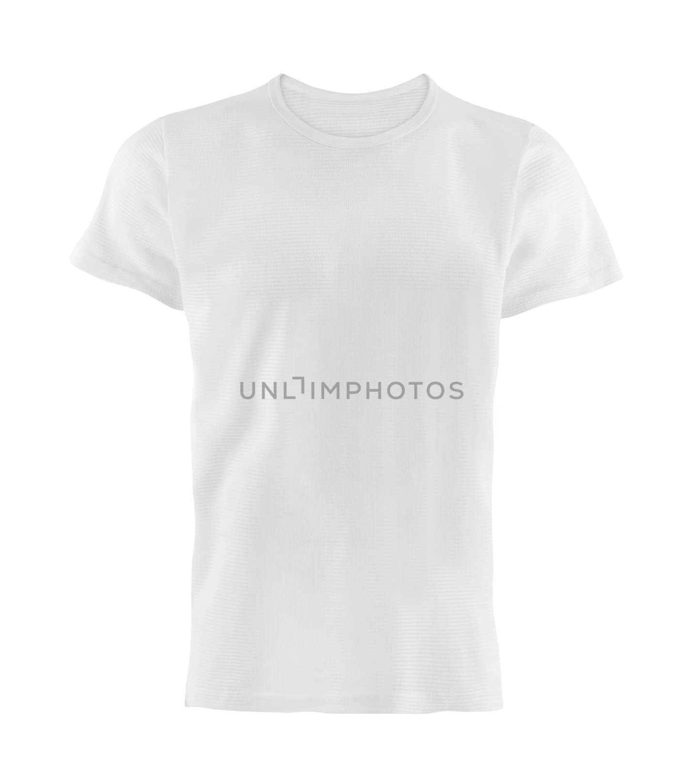 white T-shirt isolated on white
