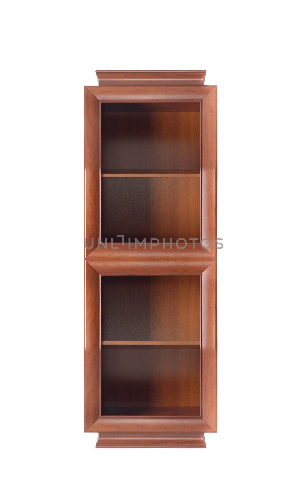 bookcase isolated