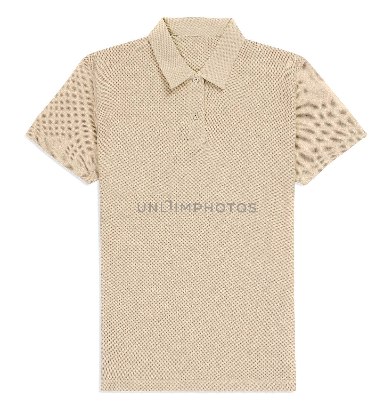 Creme t-shirt isolated