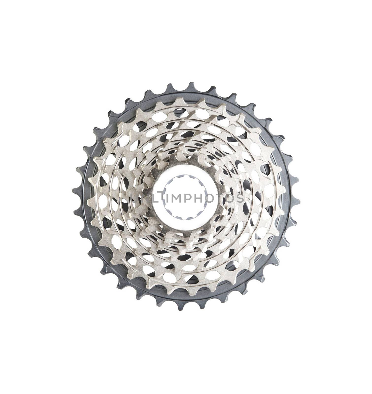 bike cassette top view