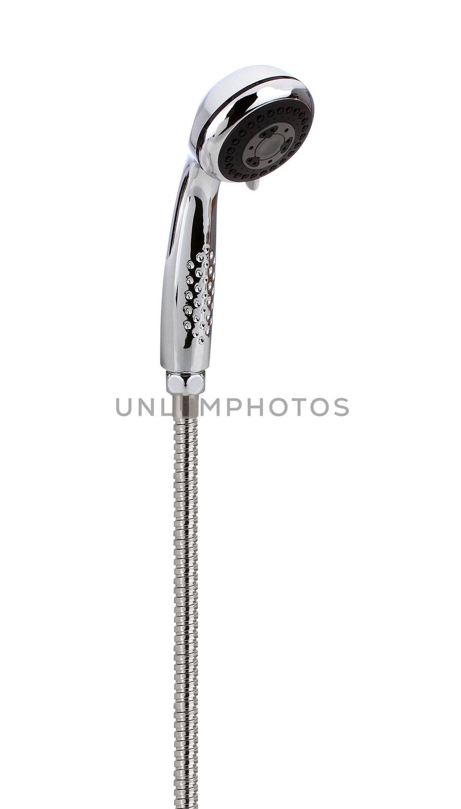 Steel shower bath isolated