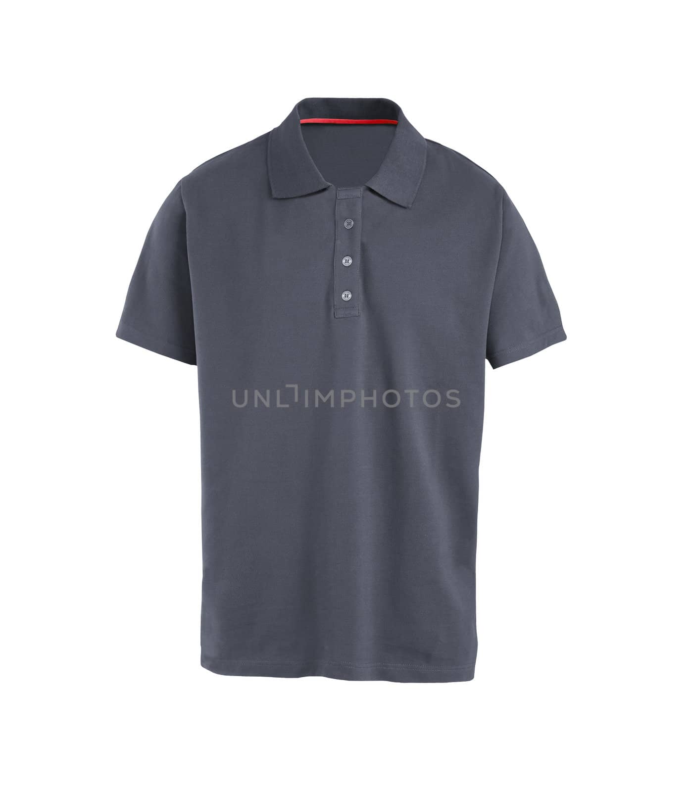 Gray T-shirt isolated on white