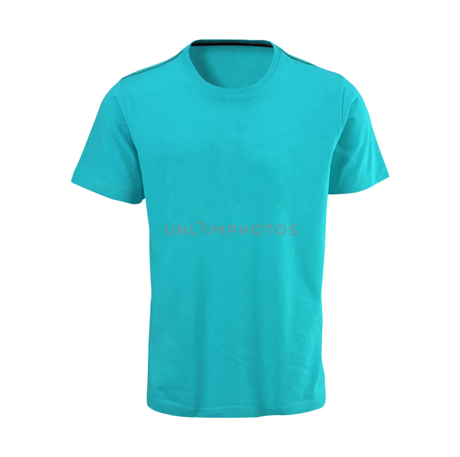Blue T-shirt isolated on white background