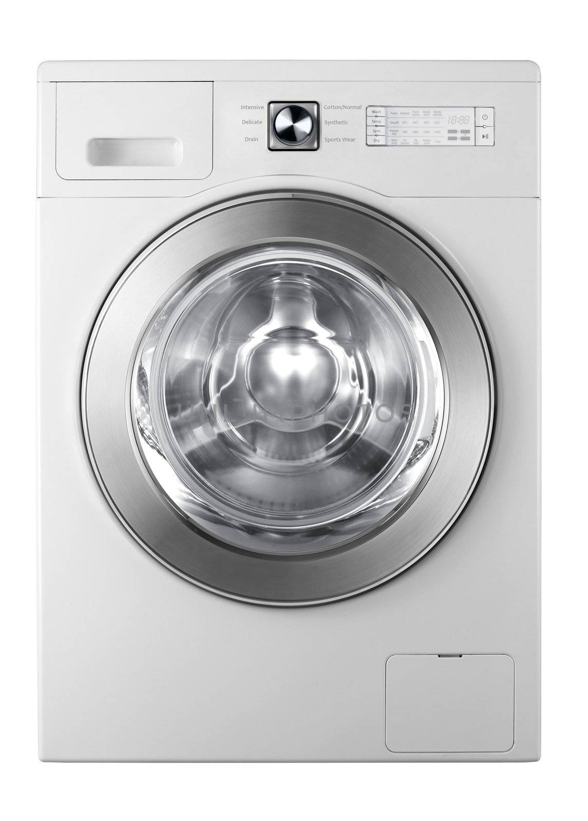 A washing machine isolated on white background