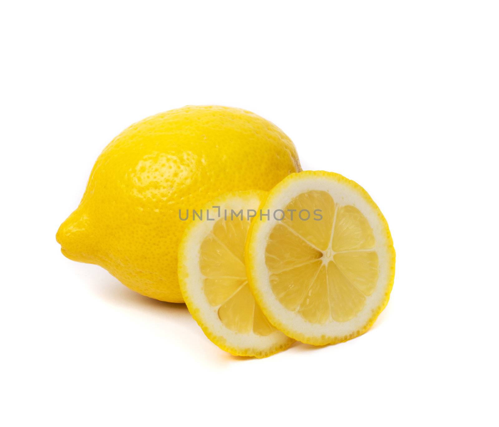 Lemons isolated on white background