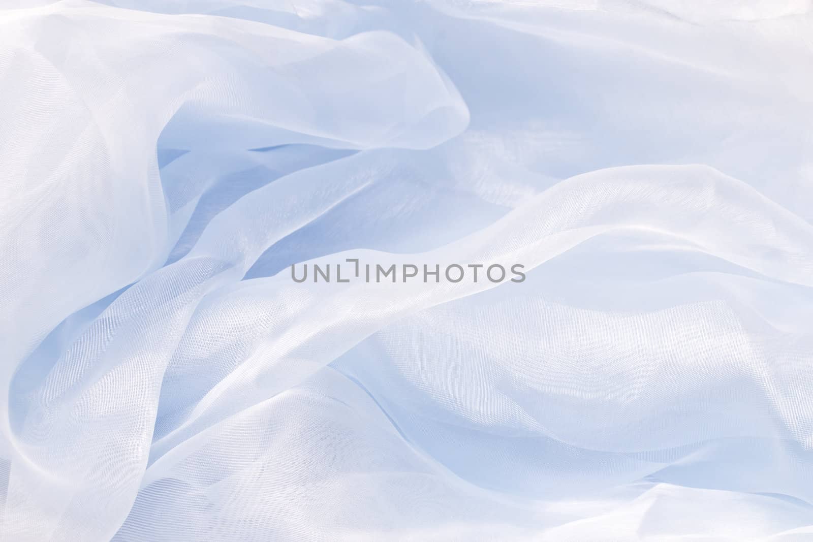 Blue satin textile