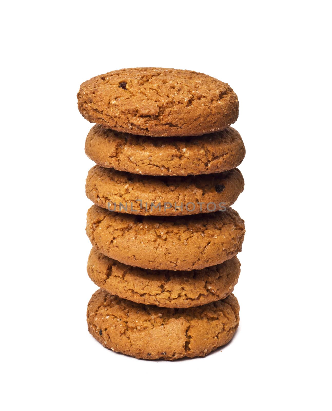 close-up image of chocolate chips cookies