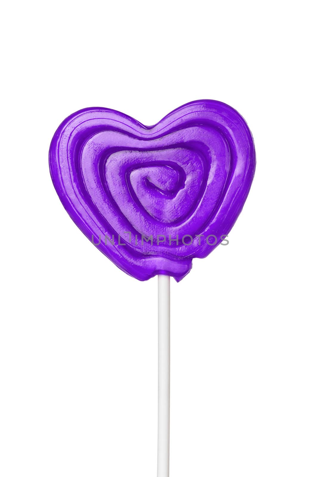 Sweet heart, isolated on white background.