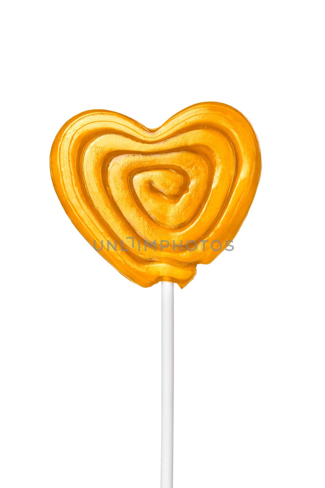 Sweet heart, isolated on white background.