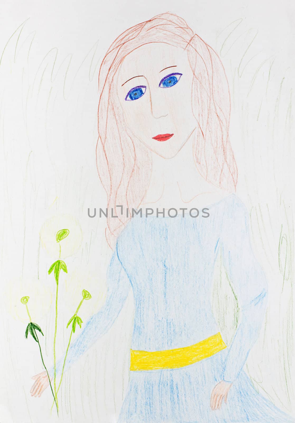 child's drawing - girl