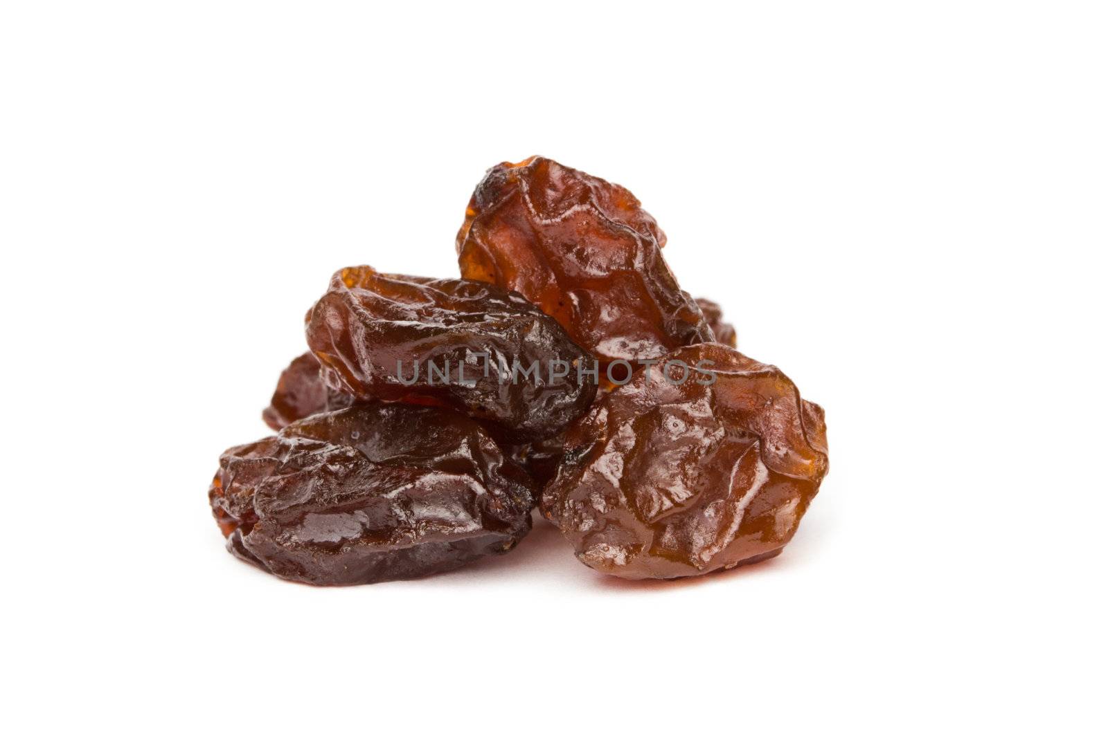 dryed dates on white background
