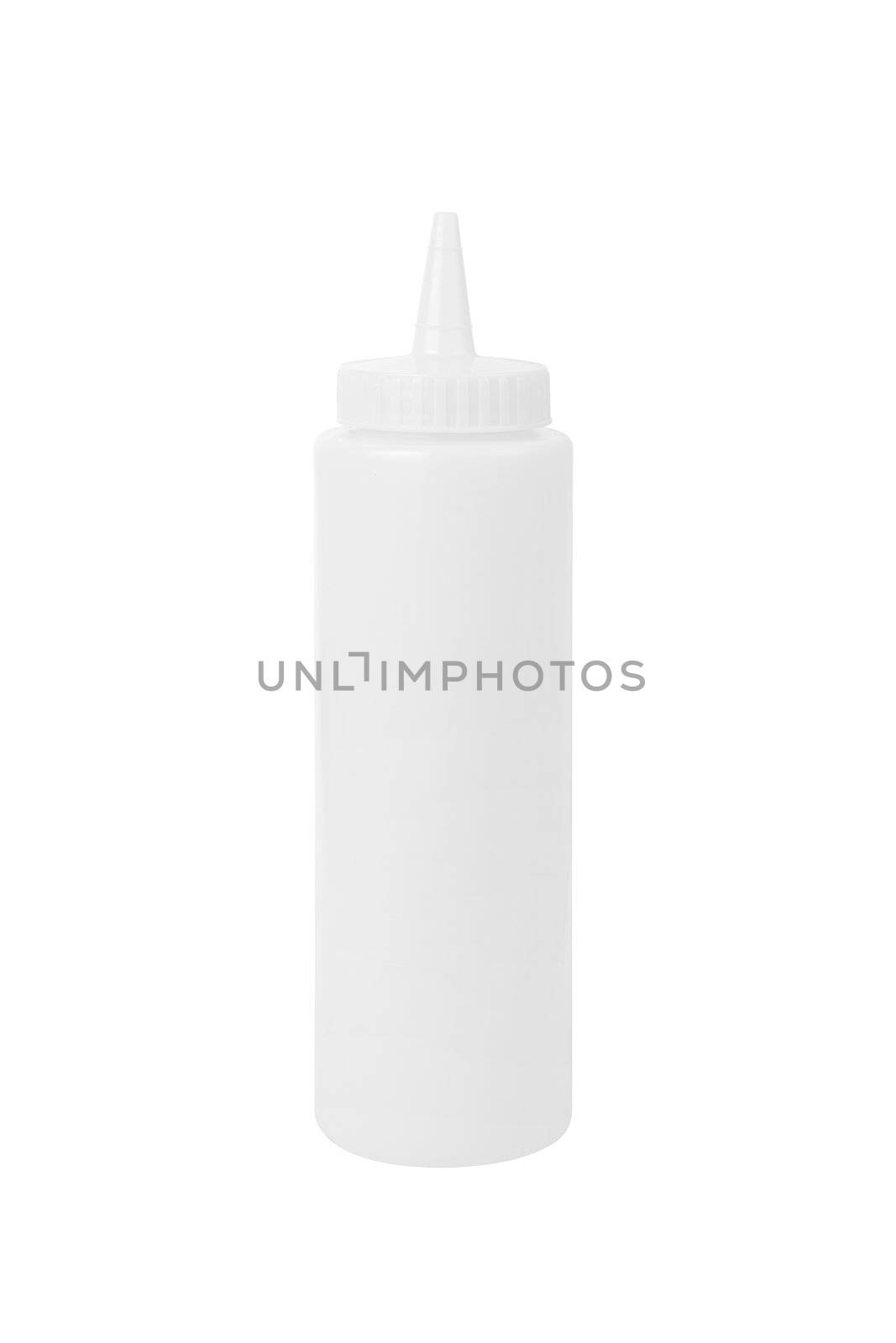 blank bottle on a white background