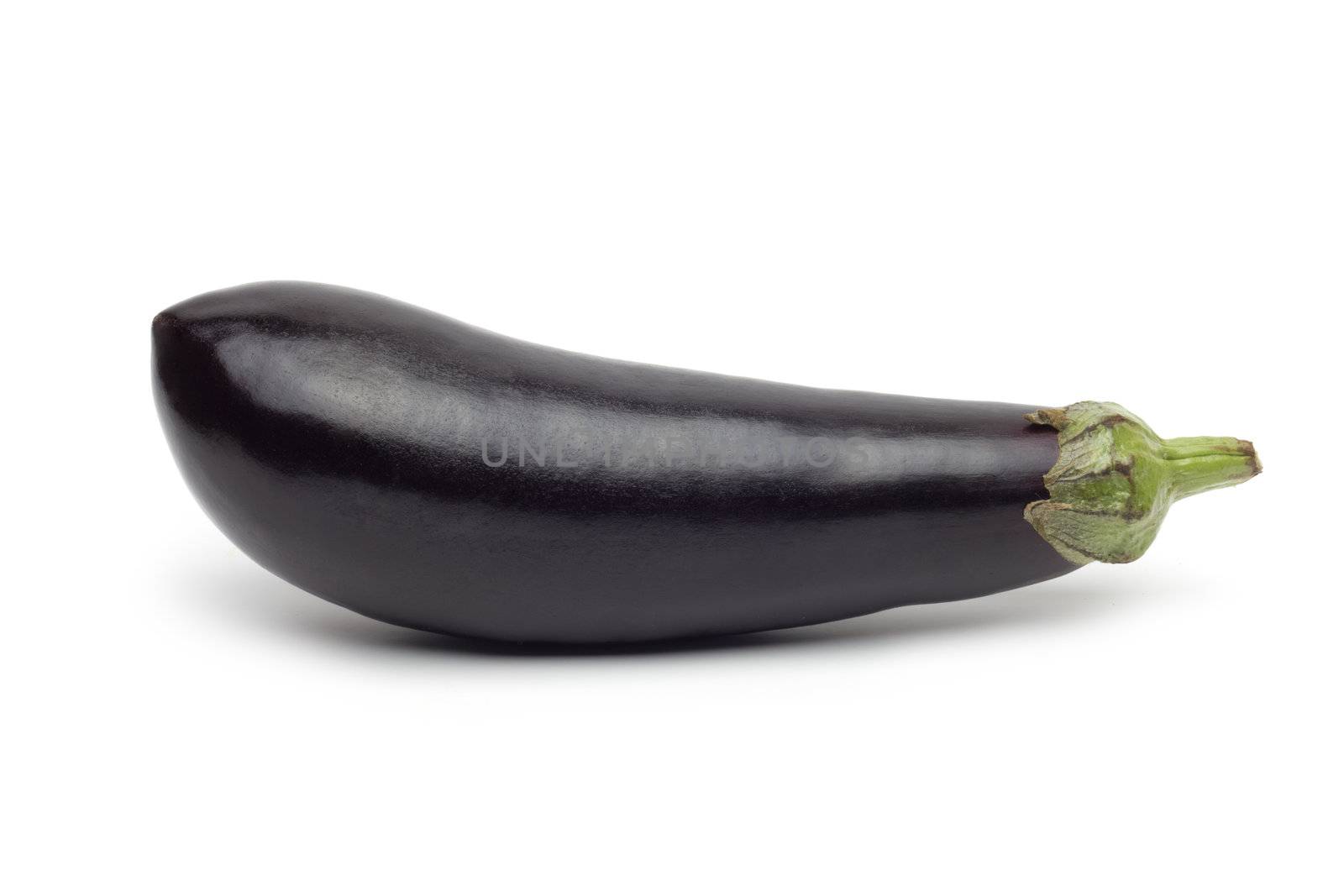 Fresh eggplant isolated on white