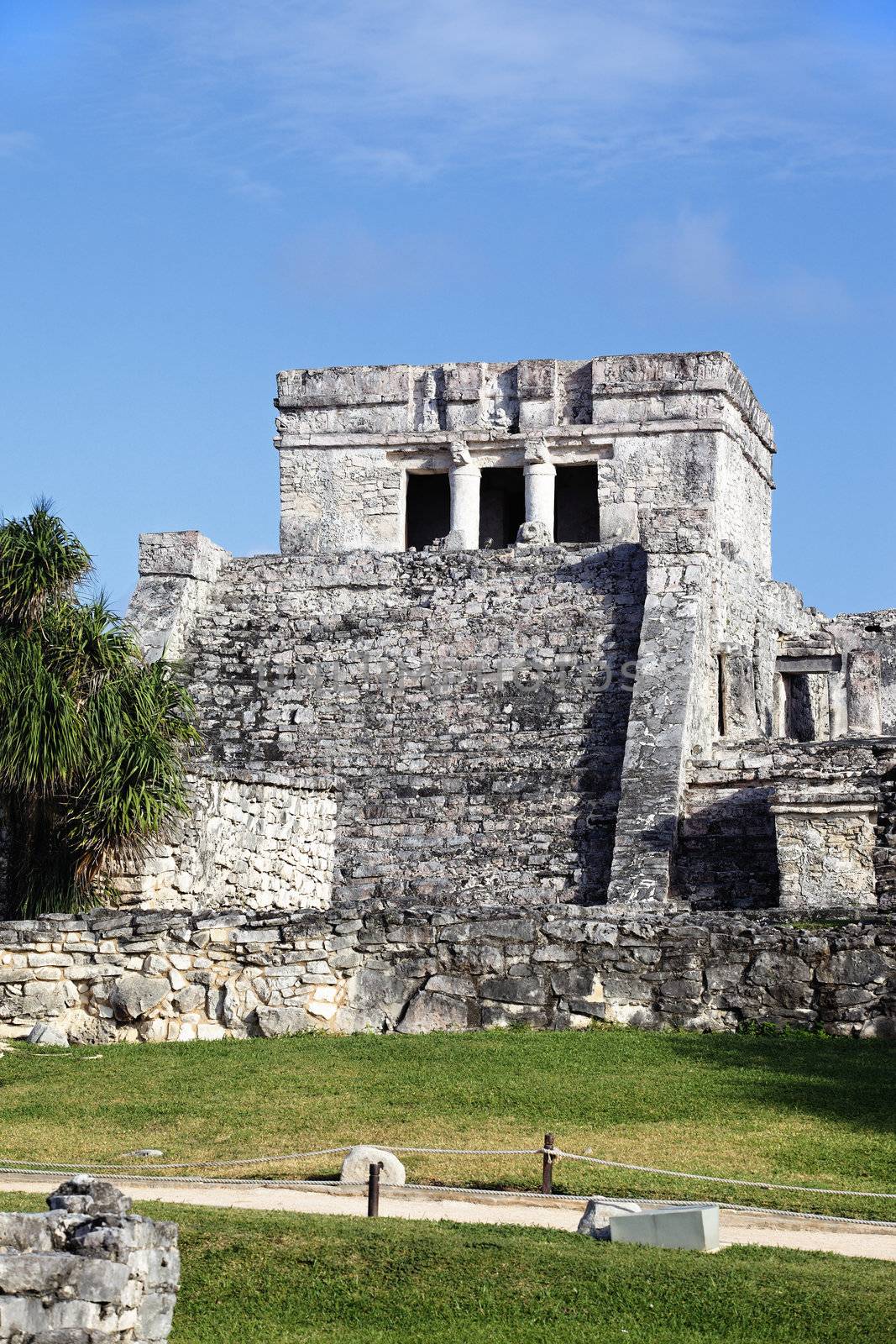Famous archaeological ruins of Tulum in Mexico 
