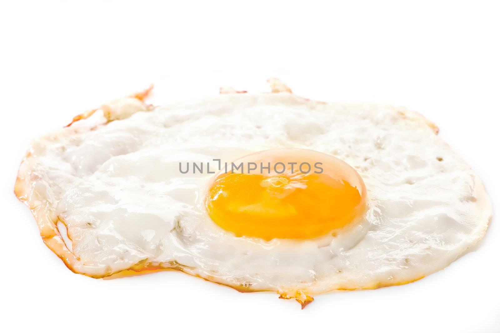 Fried eggs on a white background by kosmsos111