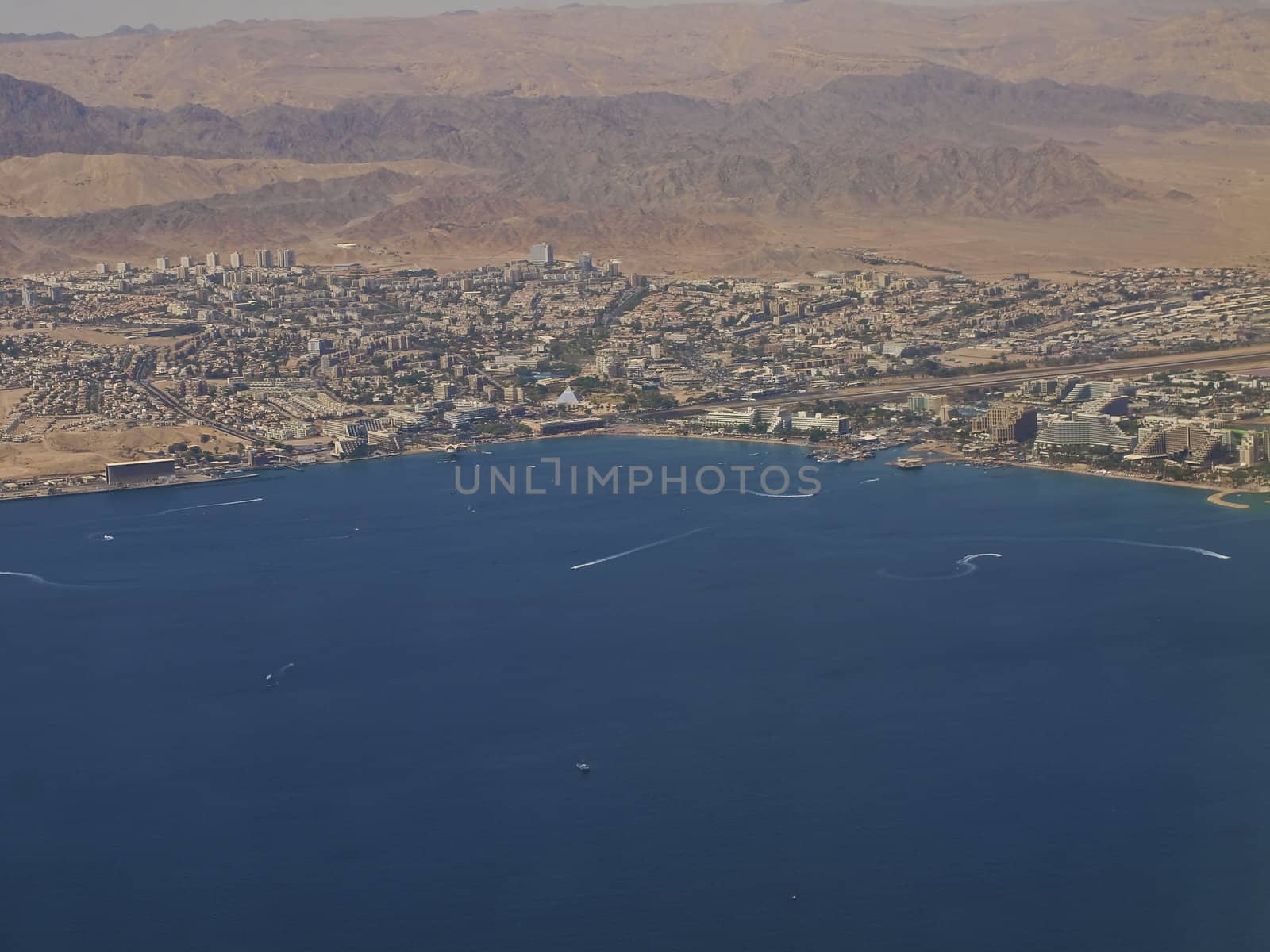 Aerial View of the city of Eilat by kees59