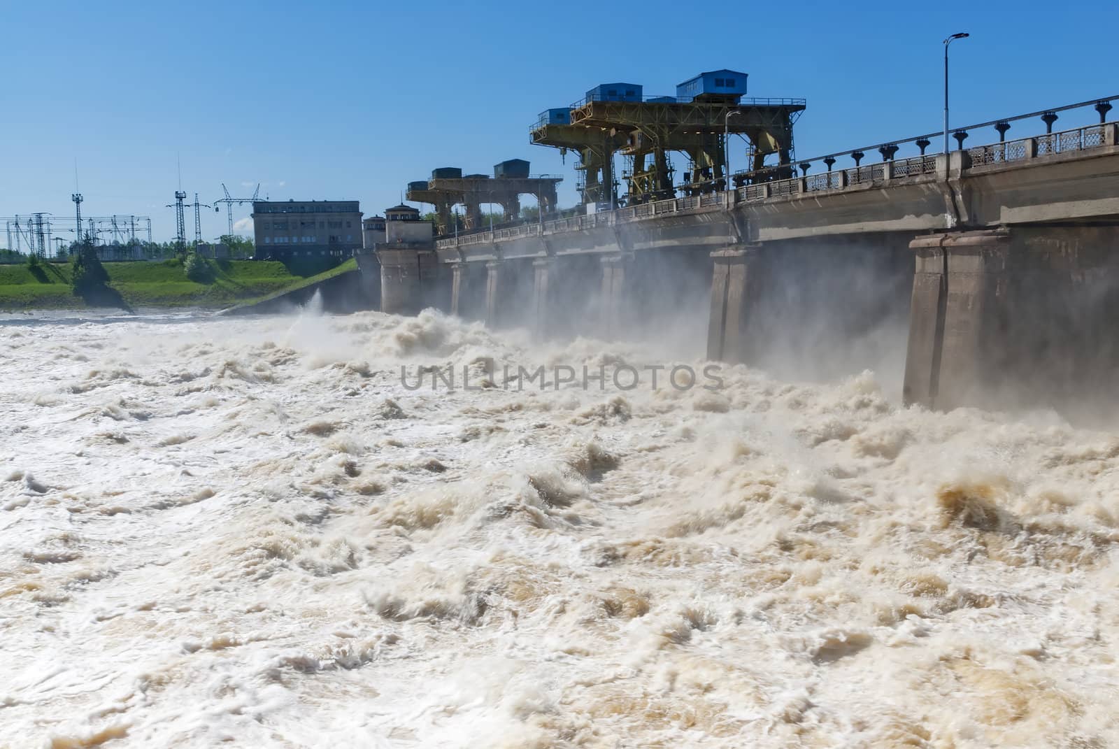 Discharge of water for hydropower plants