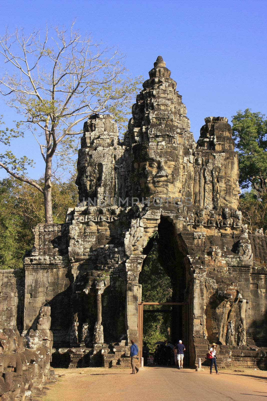 South Gate of Angkor Thom, Angkor area, Siem Reap, Cambodia by donya_nedomam