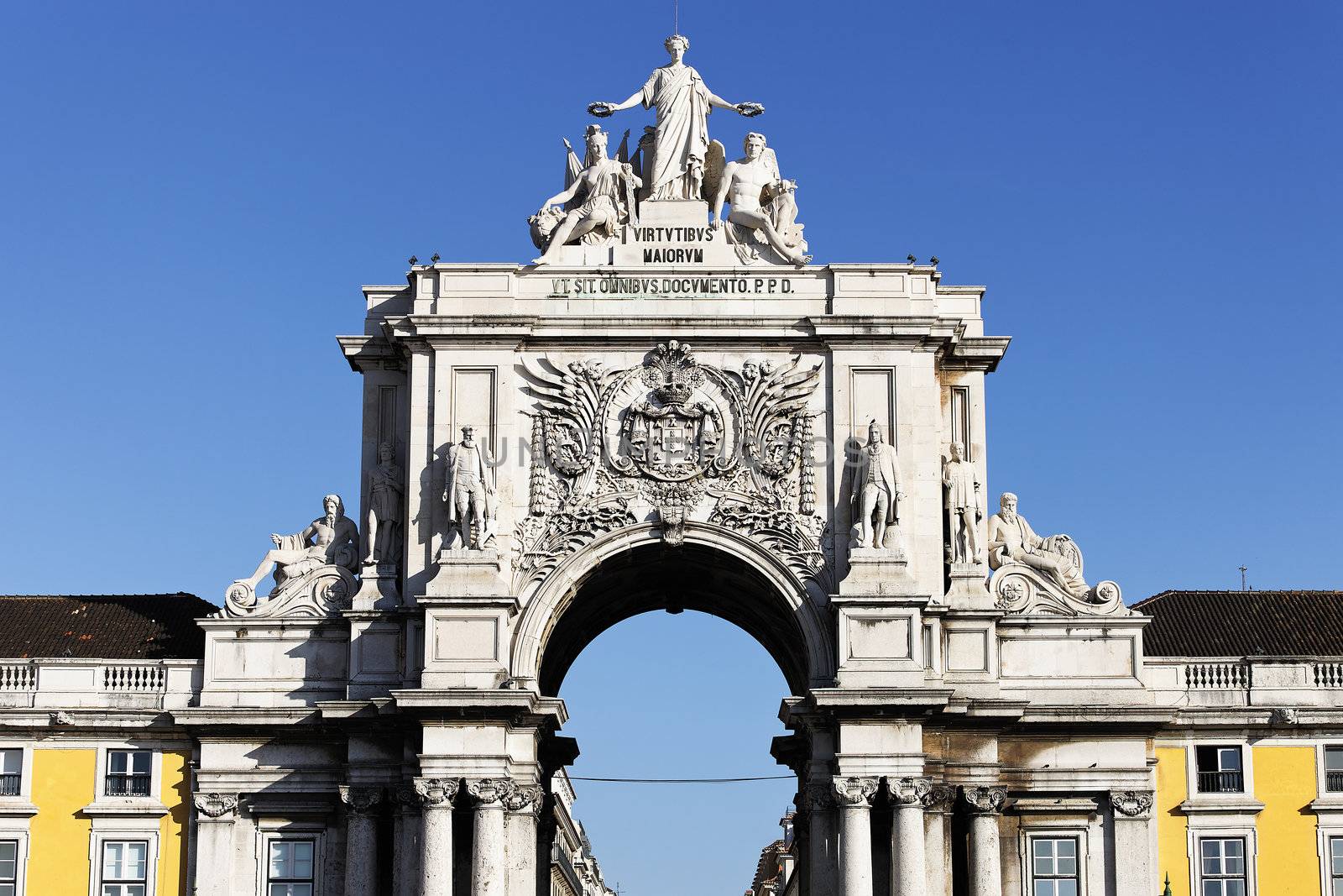arch at commerce square at Lisbon, Portugal