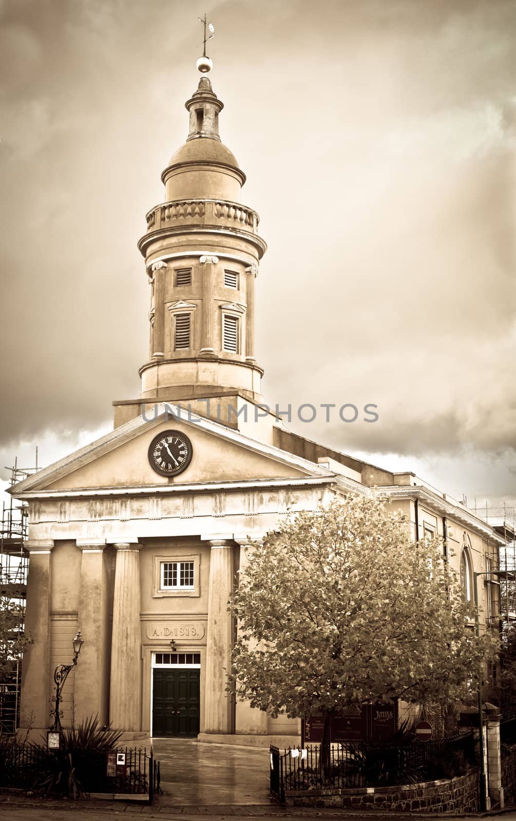 Classic building in St Peter Port, Guernsey