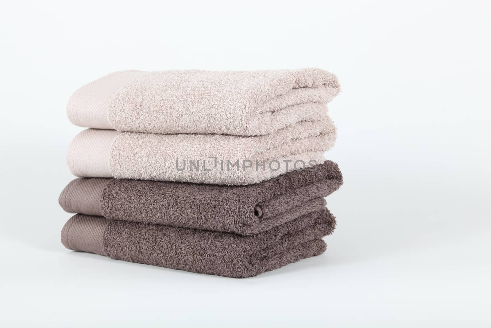 Neatly folded towels