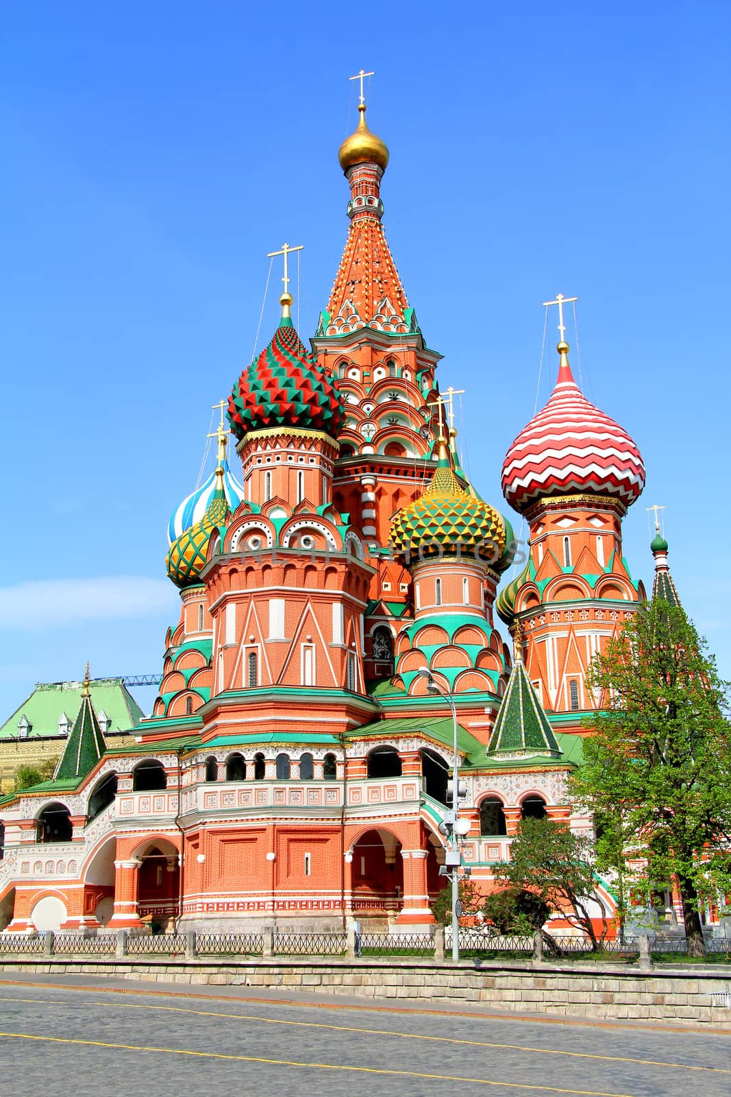 Cathedral of the Protection of Most Holy Theotokos on the Moat in Moscow, Russia