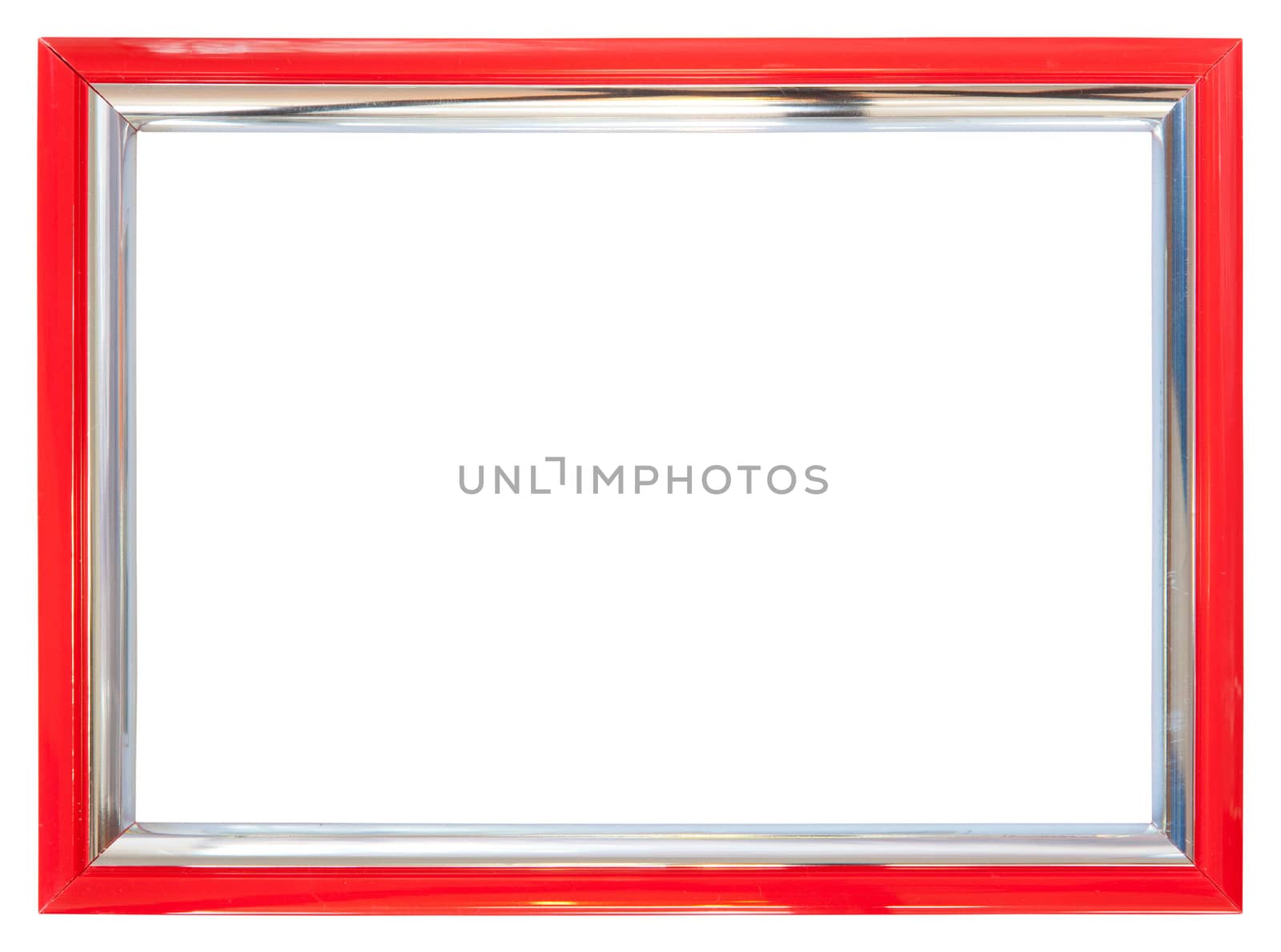 red frame isolated on white background