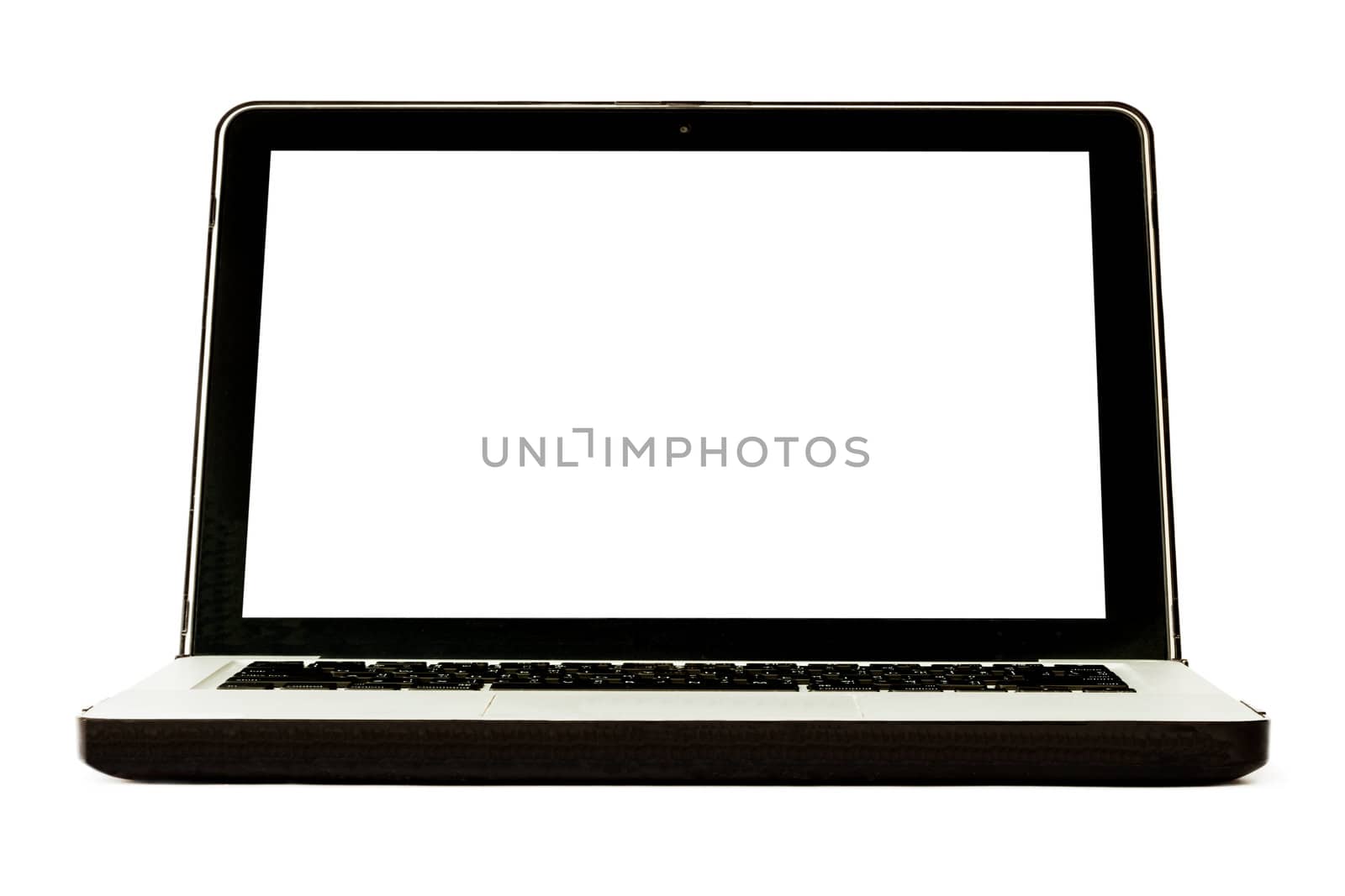Laptop computer isolated on white background