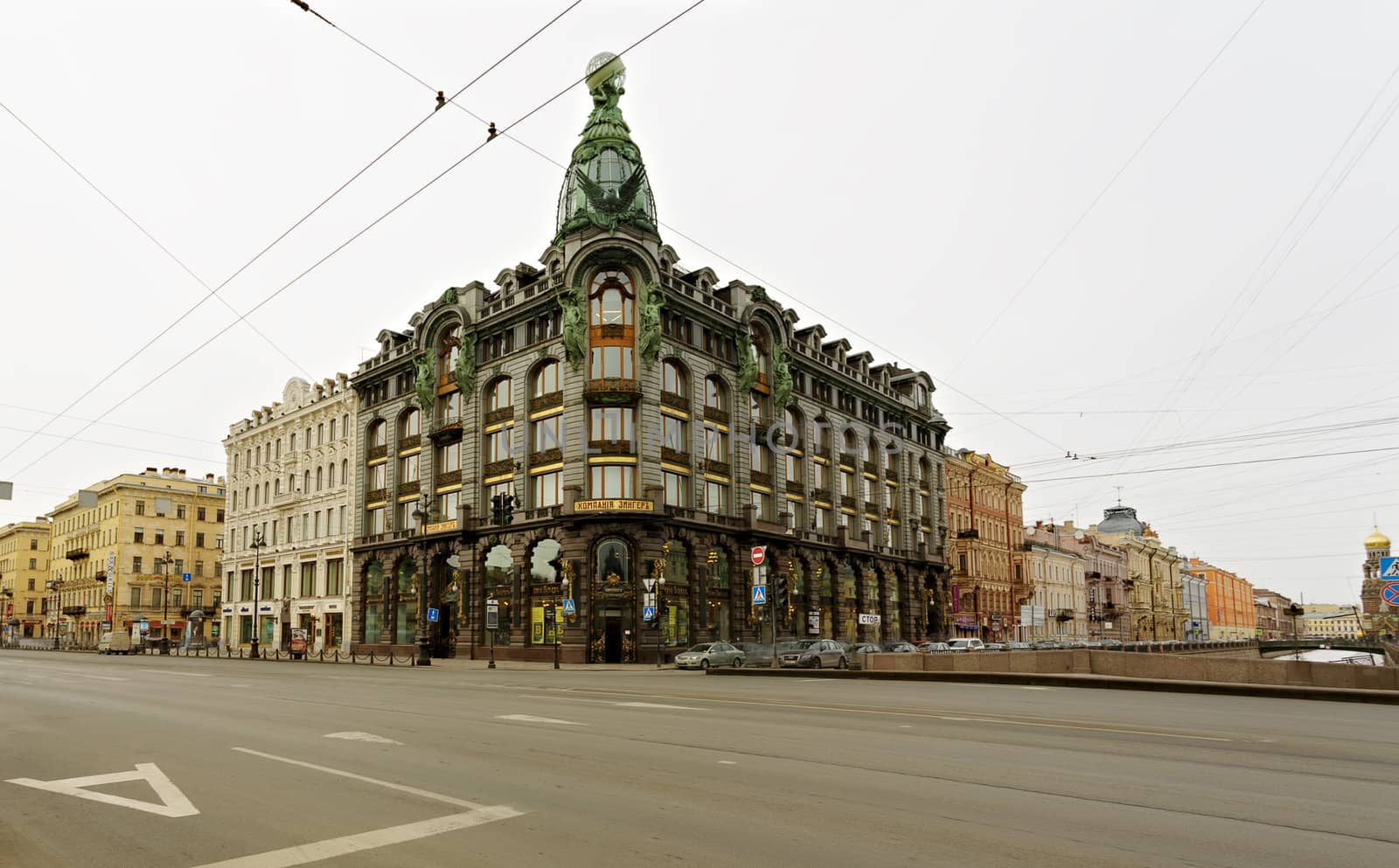 Zinger's house («House of books»). St.Petersburg, Russia