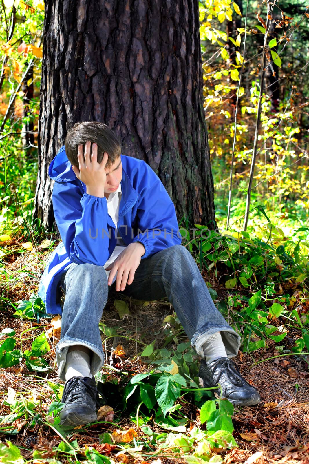 sorrowful young man by sabphoto