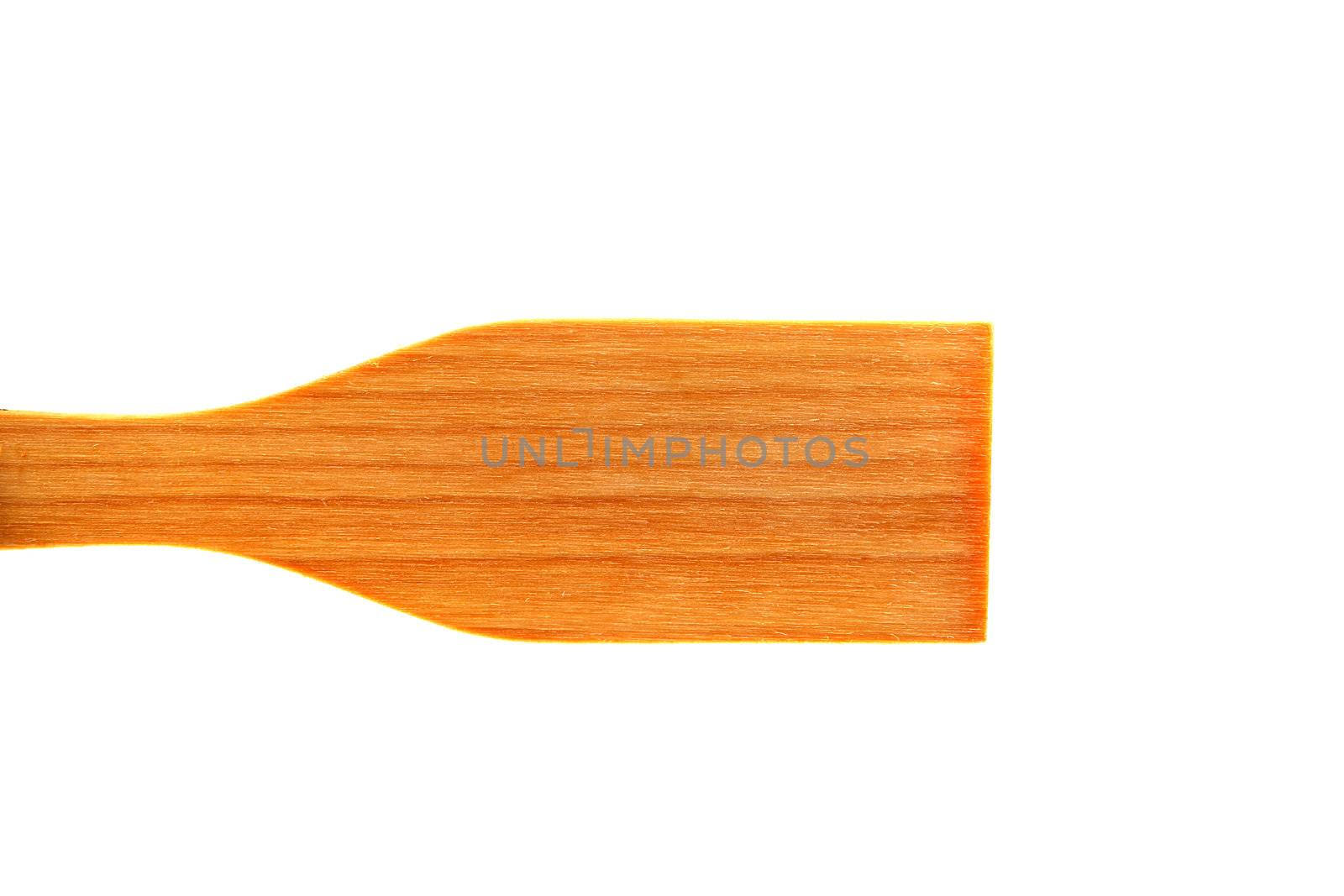 small wooden plank isolated on the white background