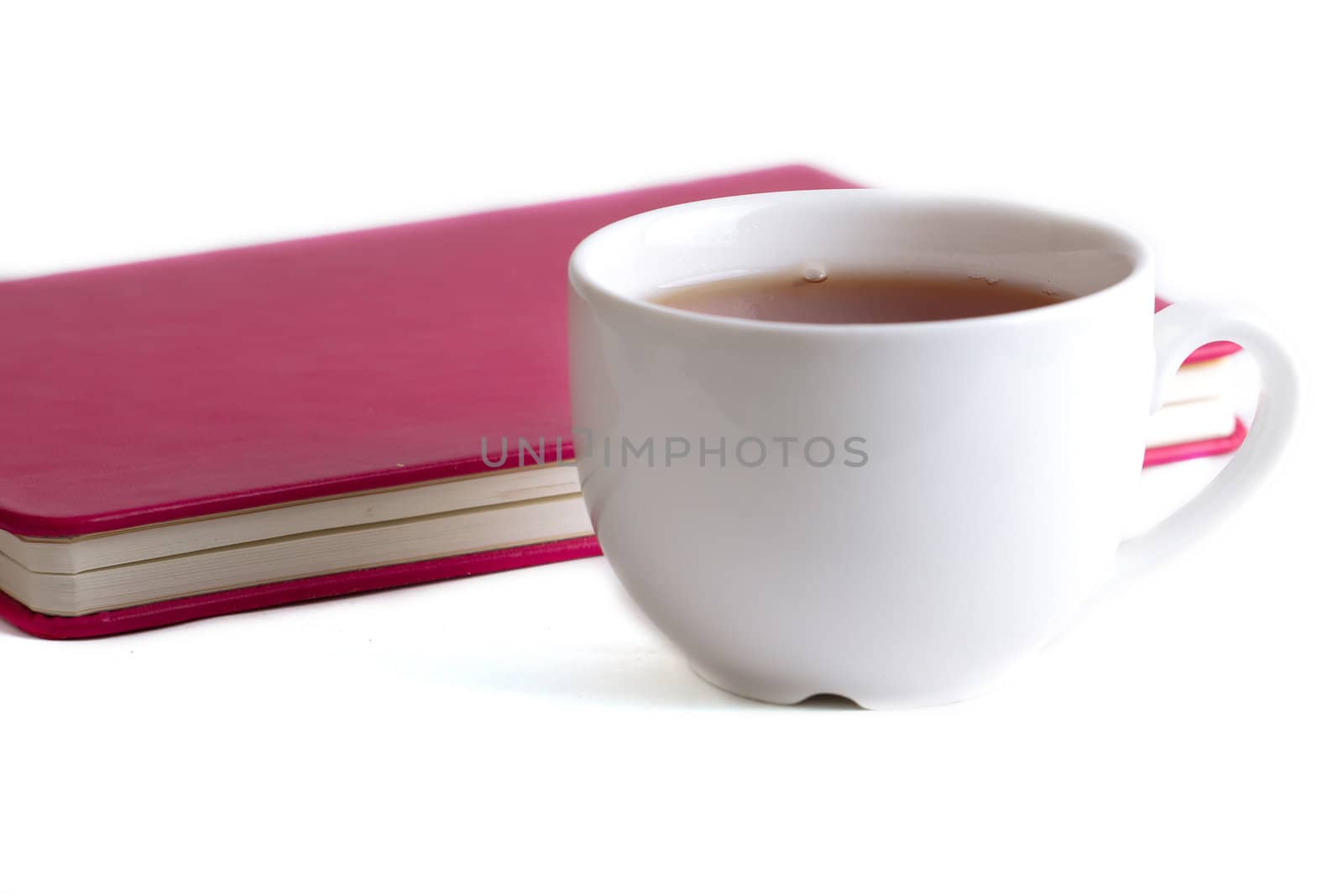 White cup and  notebook by victosha