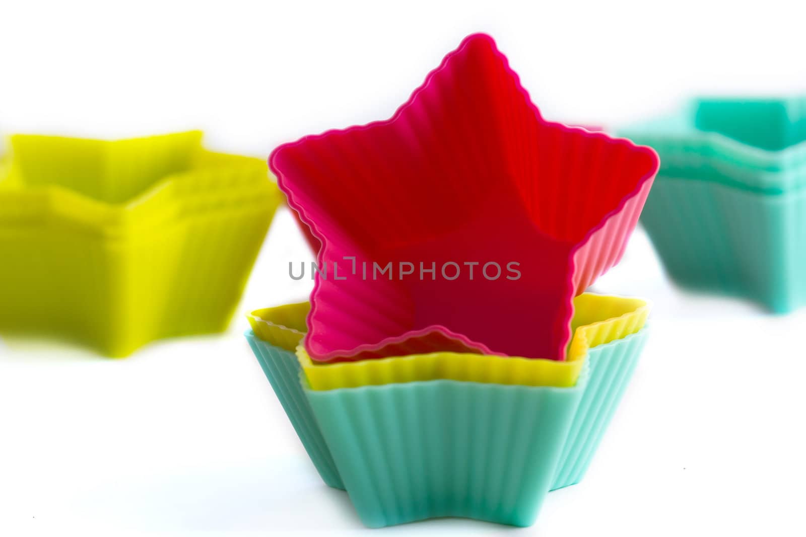 Colorful cupcake silicon molds by victosha