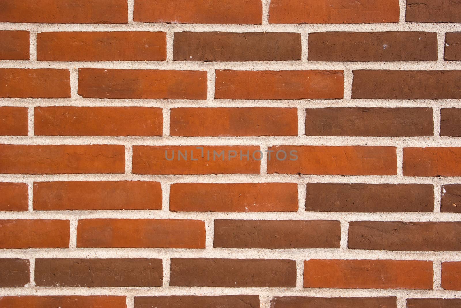 Background of new red brown brick wall texture